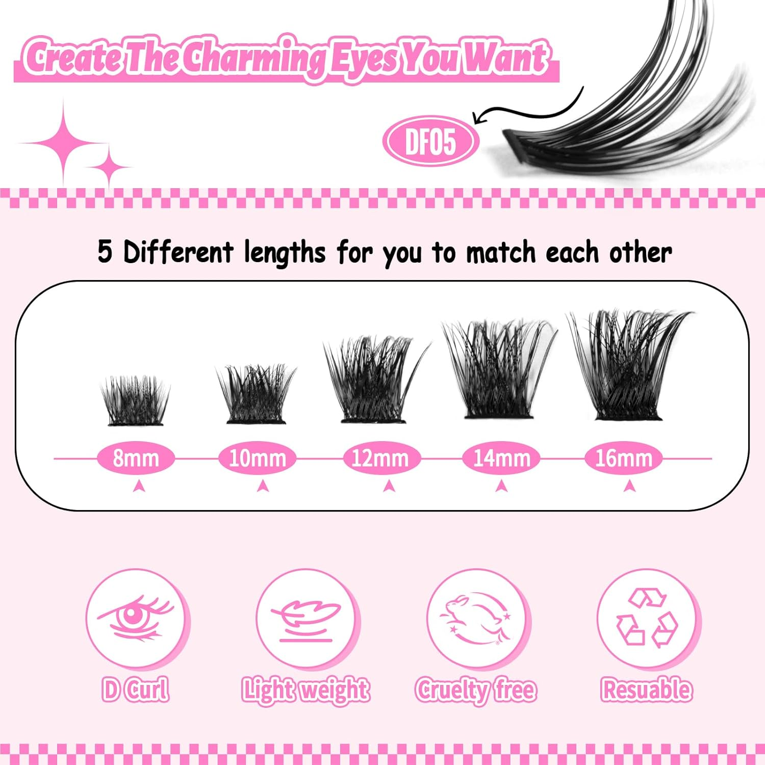 Ultimate DIY Lash Extension Kit - 192 Pcs Individual Clusters for Perfect Lashes